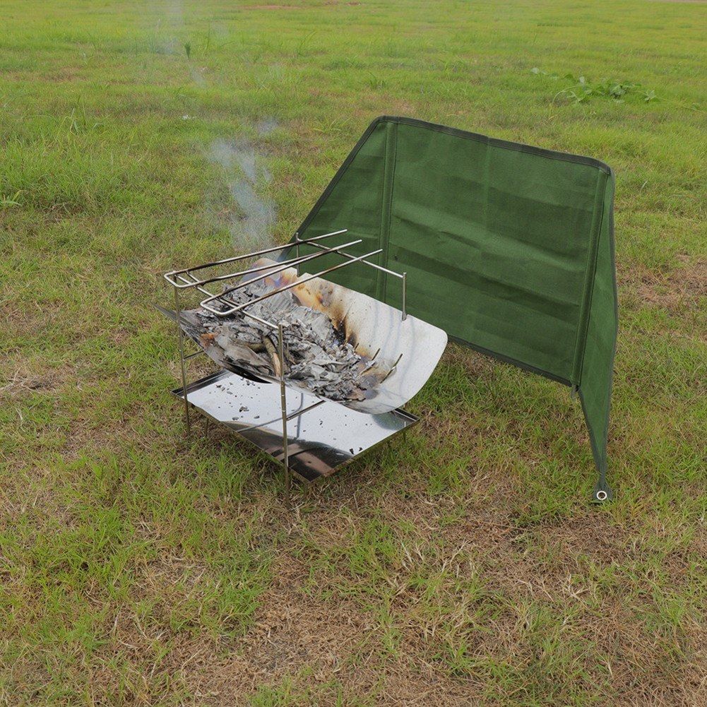 Outdoor Camping Stove Windshield Foldable Picnic Windbreak