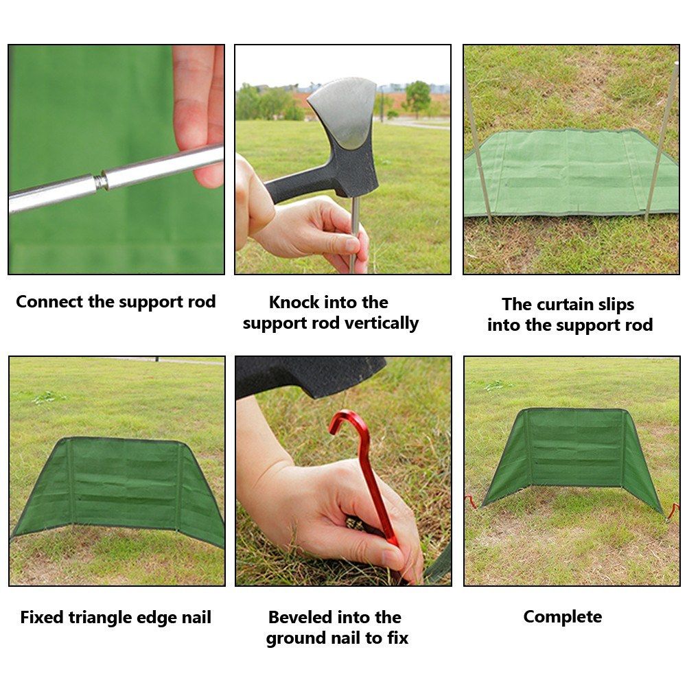 Outdoor Camping Stove Windshield Foldable Picnic Windbreak