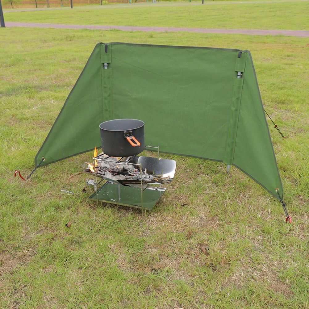 Outdoor Camping Stove Windshield Foldable Picnic Windbreak