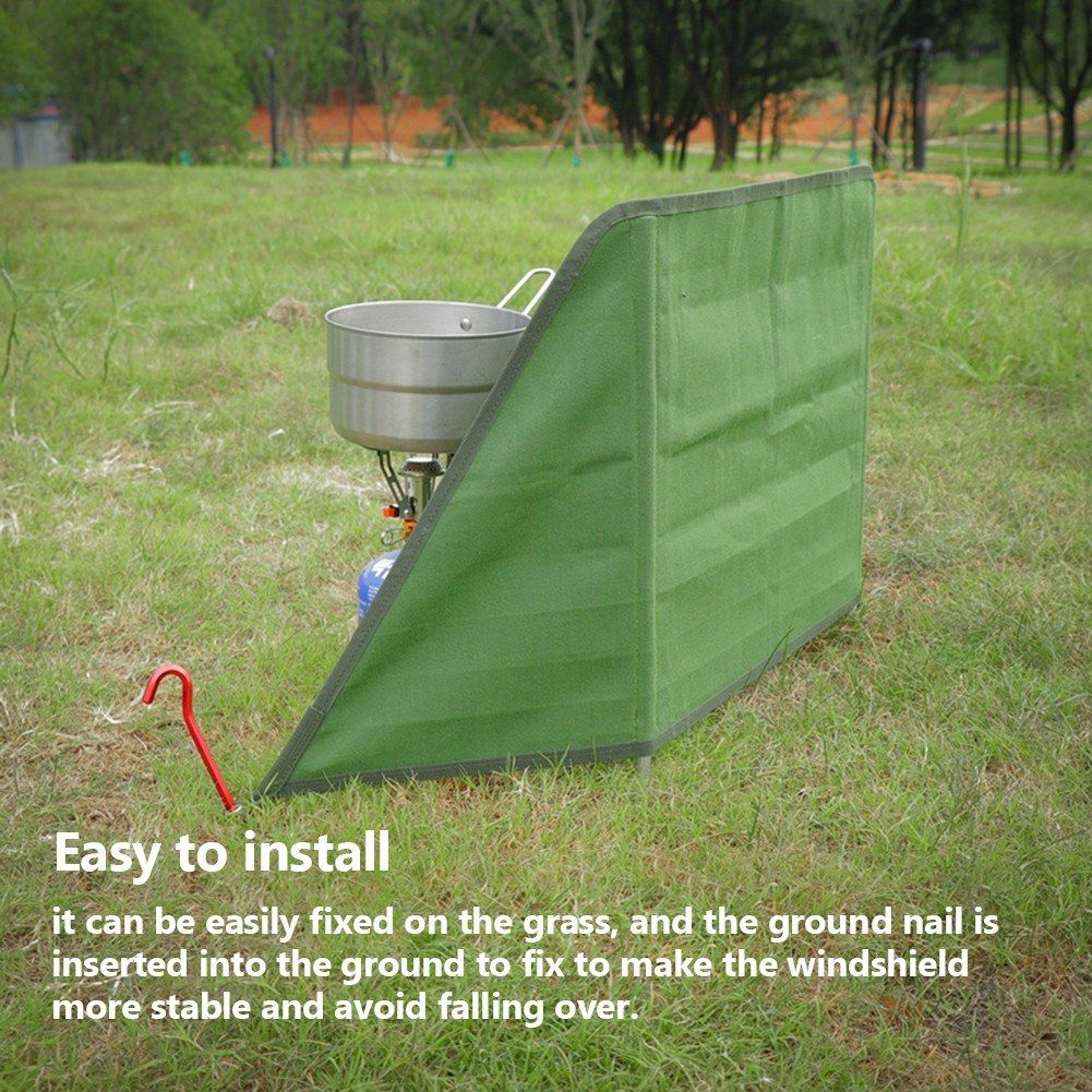 Outdoor Camping Stove Windshield Foldable Picnic Windbreak