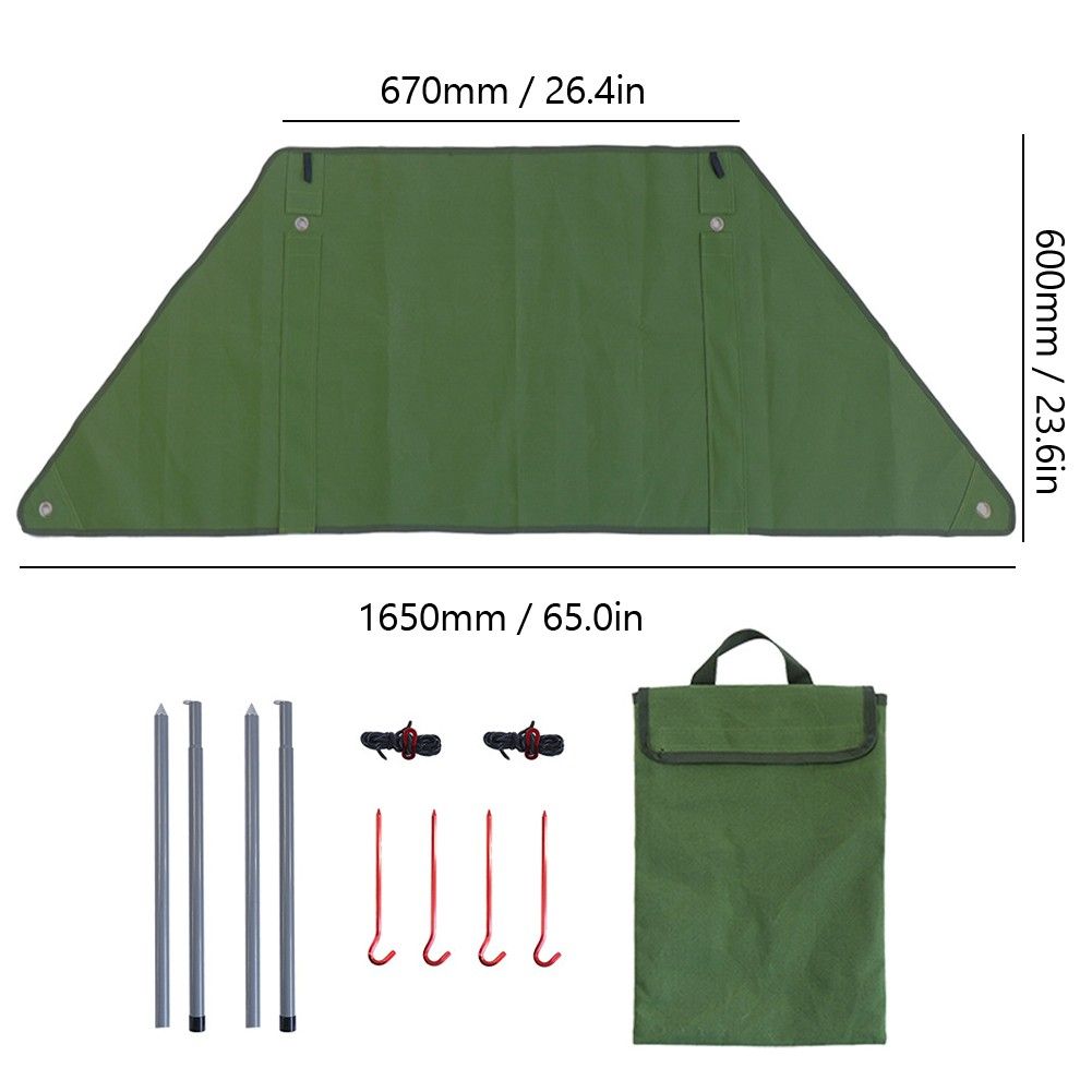 Outdoor Camping Stove Windshield Foldable Picnic Windbreak