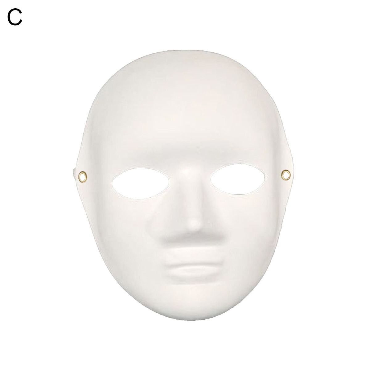 Paper Face Cover Half Face Dancing Masque Halloween Prop C