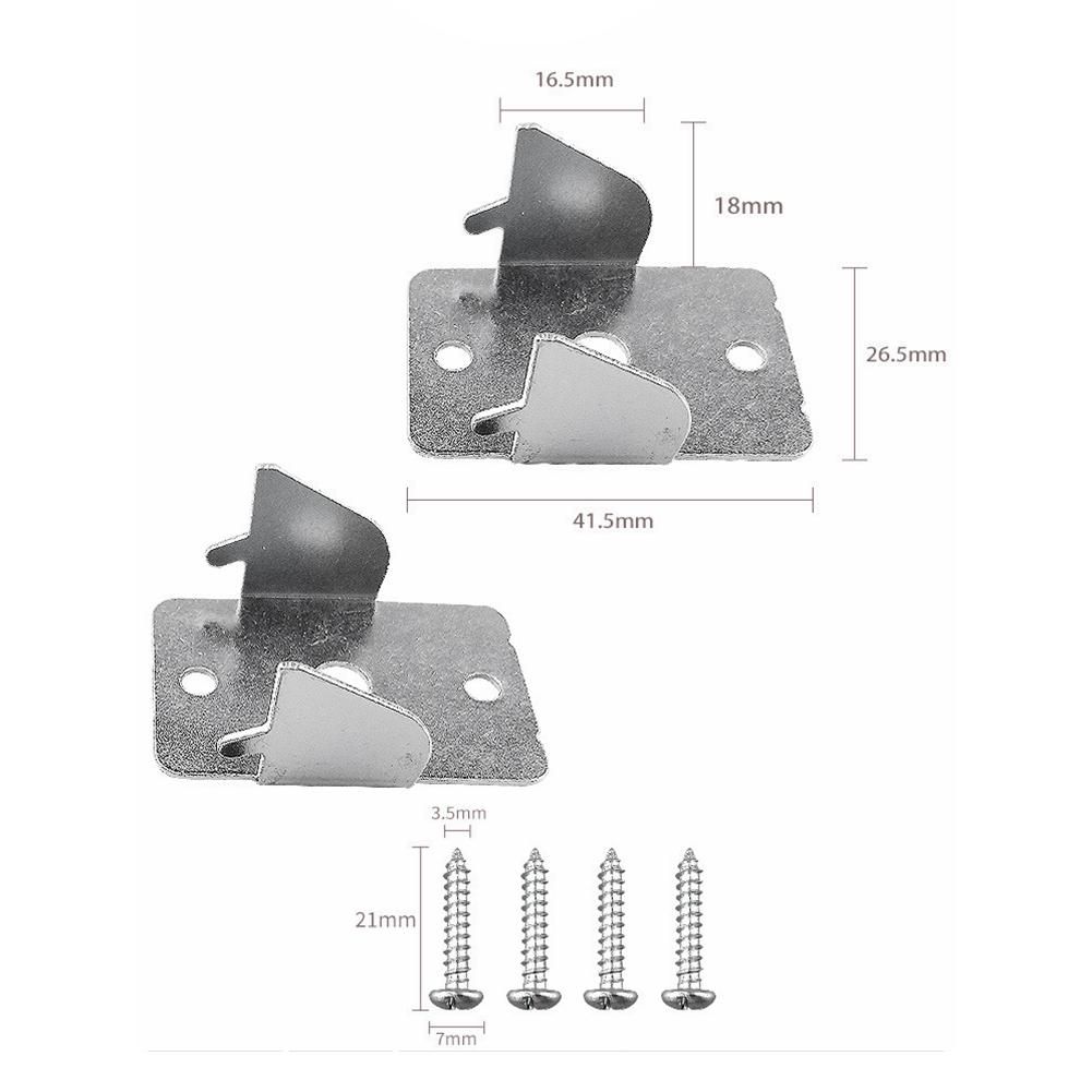 10Pcs Metal Curtain Rods Brackets - Sturdy Curtain Rod Holders with Screws Double Curtain Rod Support Hooks