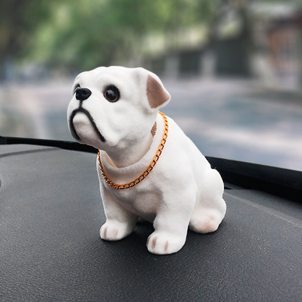 Creative Bobble Head Dog Figure Ornament Statue Cute