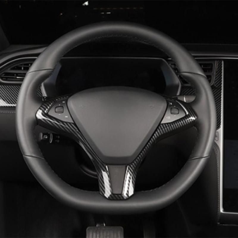 Carbon Fiber Car Inner Steering Wheel Frame Trim Steering