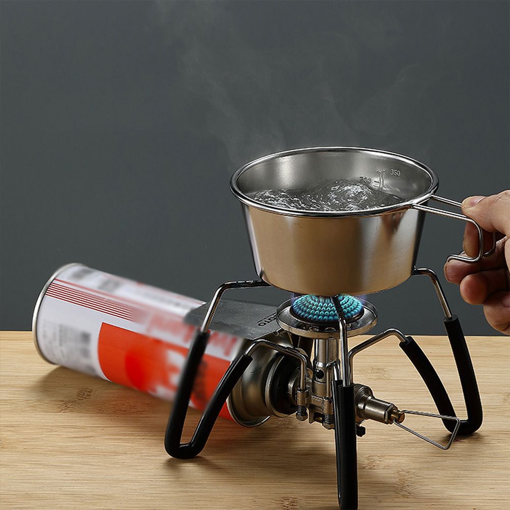 4Pcs Camping Cup, Stainless Steel Sierra Cup Set 450ML