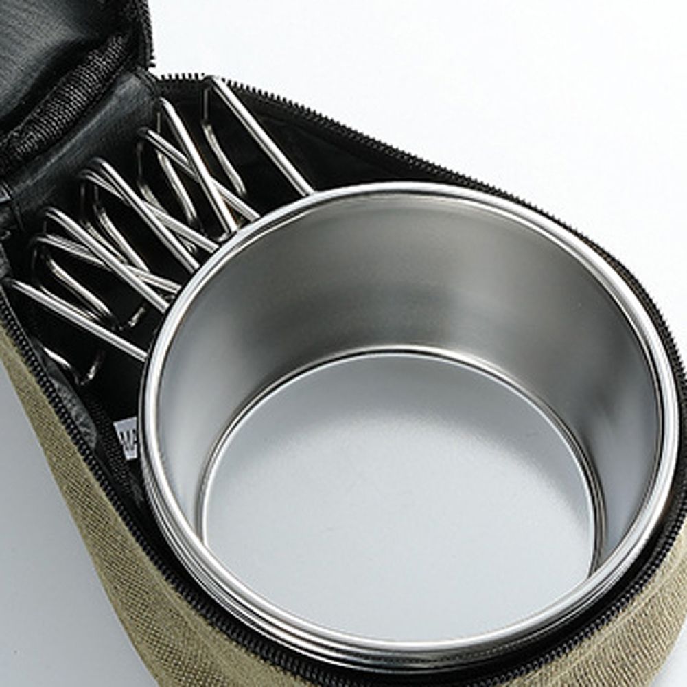 4Pcs Camping Cup, Stainless Steel Sierra Cup Set 450ML