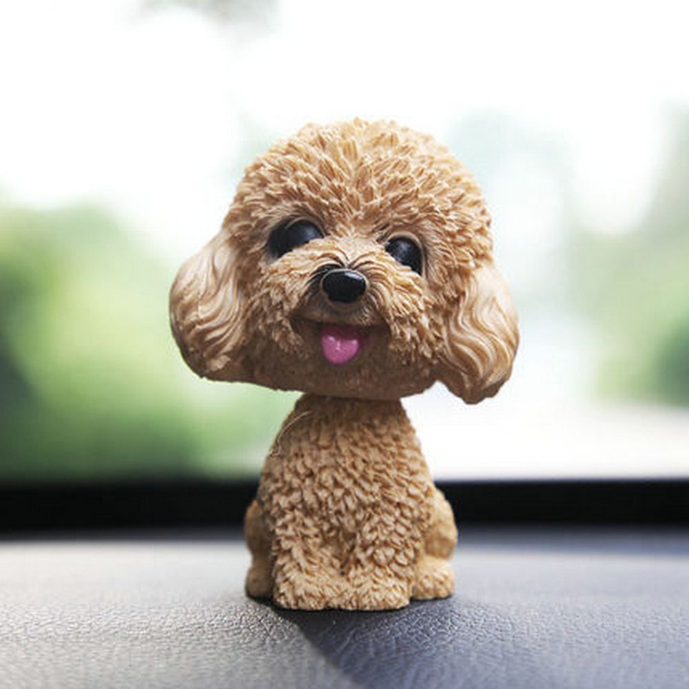 Husky Teddy/Poodle Shaking Head Nodding Dog Sticker Car