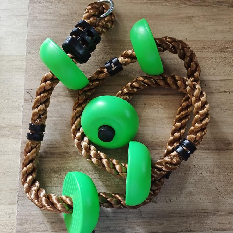 Kids Climbing Ropes Children Swing Disc Climbing Plastic Rope Kids Playground Equipment Outdoor Indoor Swing Fun Fitness Toys