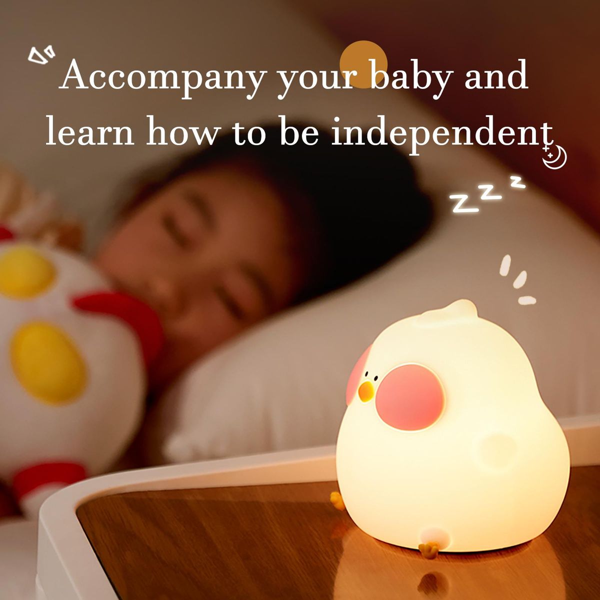 Cute CucKoo Chick Night Light For Kids,Nursery Night Lights With Battery For Bedroom
