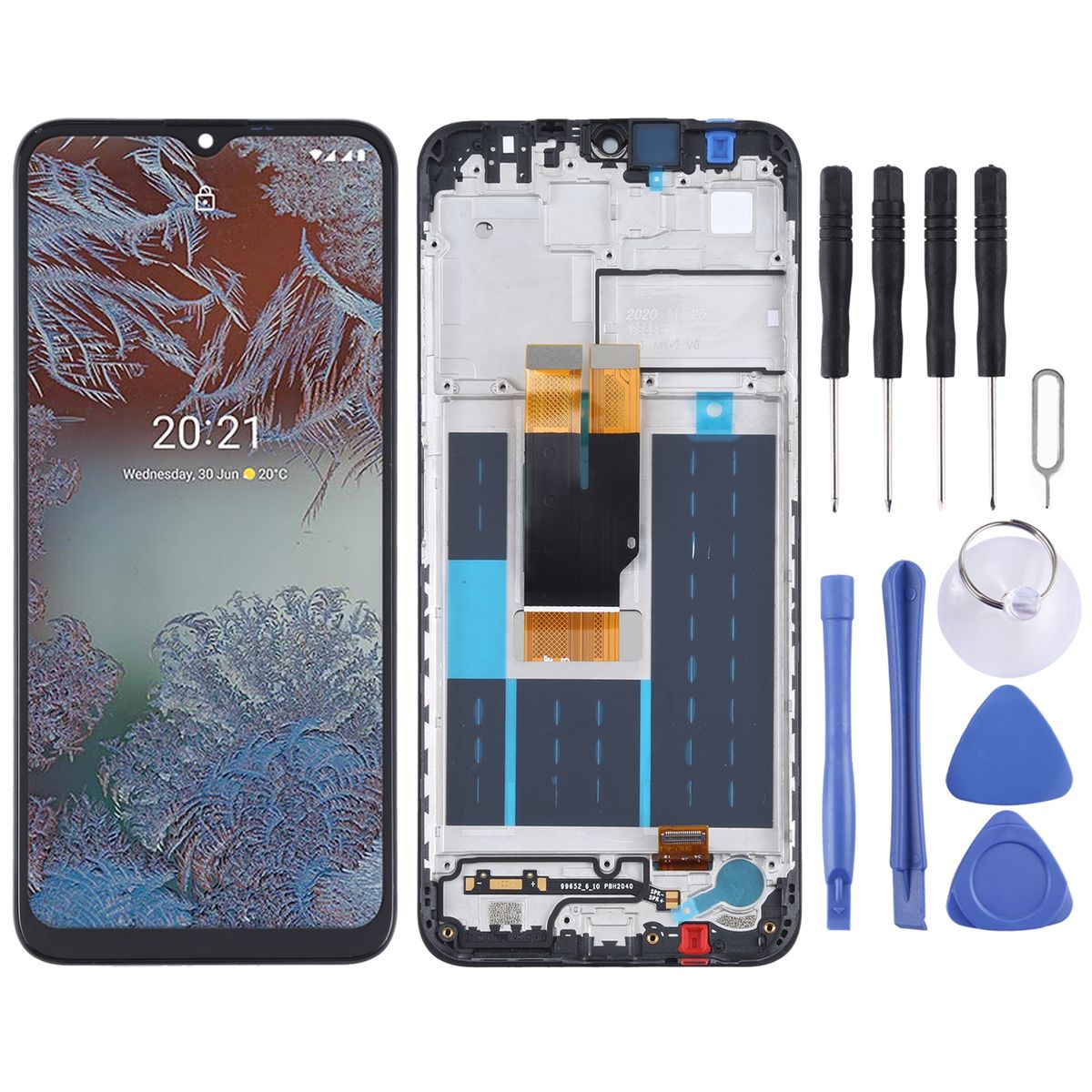 TFT LCD Screen For Nokia G10/G20 Digitizer Fullembly With Frame (Black)