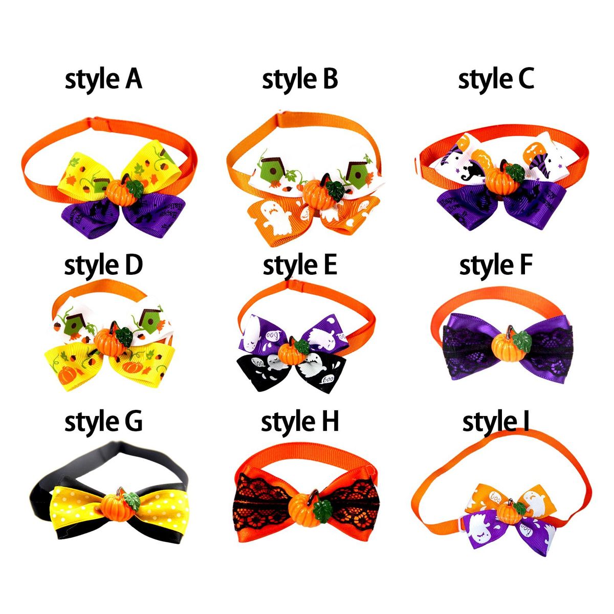 Cat Choker Necklace Cat Bowties Fall Halloween  A
