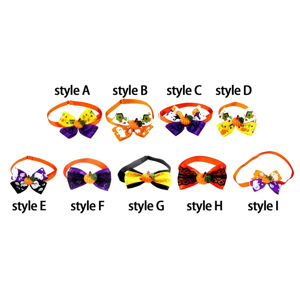 Cat Choker Necklace Cat Bowties Fall Halloween  A