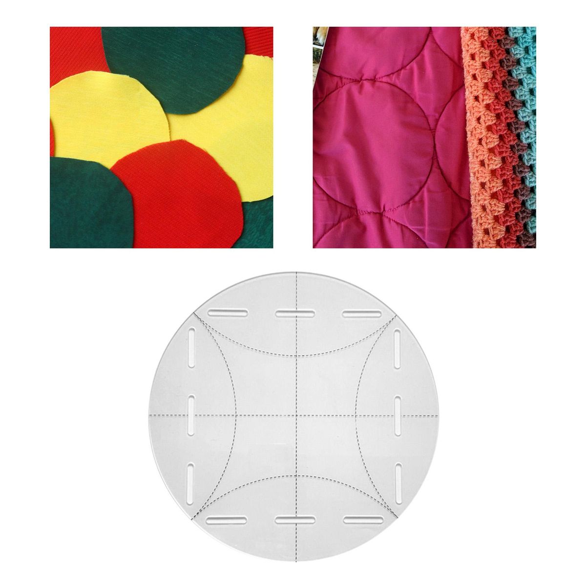 Acrylic Round Template Circle Curve Accessories DIY Ultifunctional M