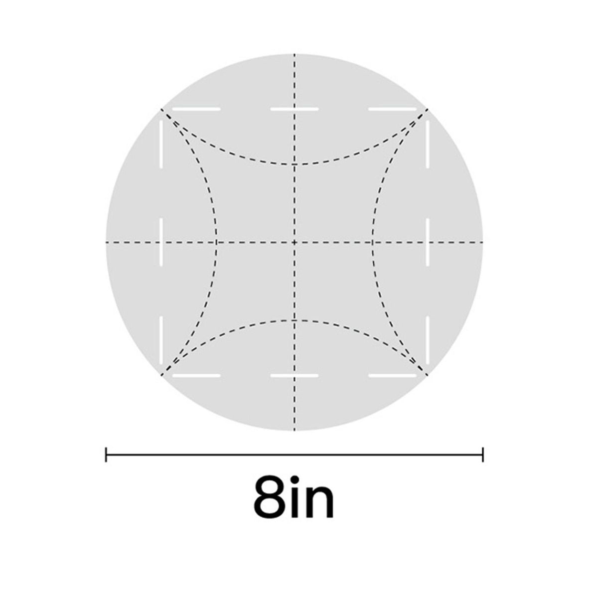 Acrylic Round Template Circle Curve Accessories DIY Ultifunctional M