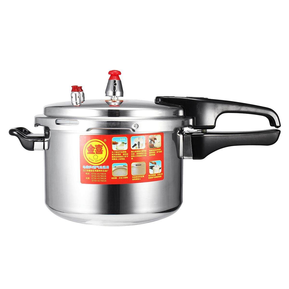 22cm Aluminium Commercial Grade Cooker 3/4/6.3 Litre 3 Style Kitchen Tools General Purpose Of Gas For Induction Cooker 20cm