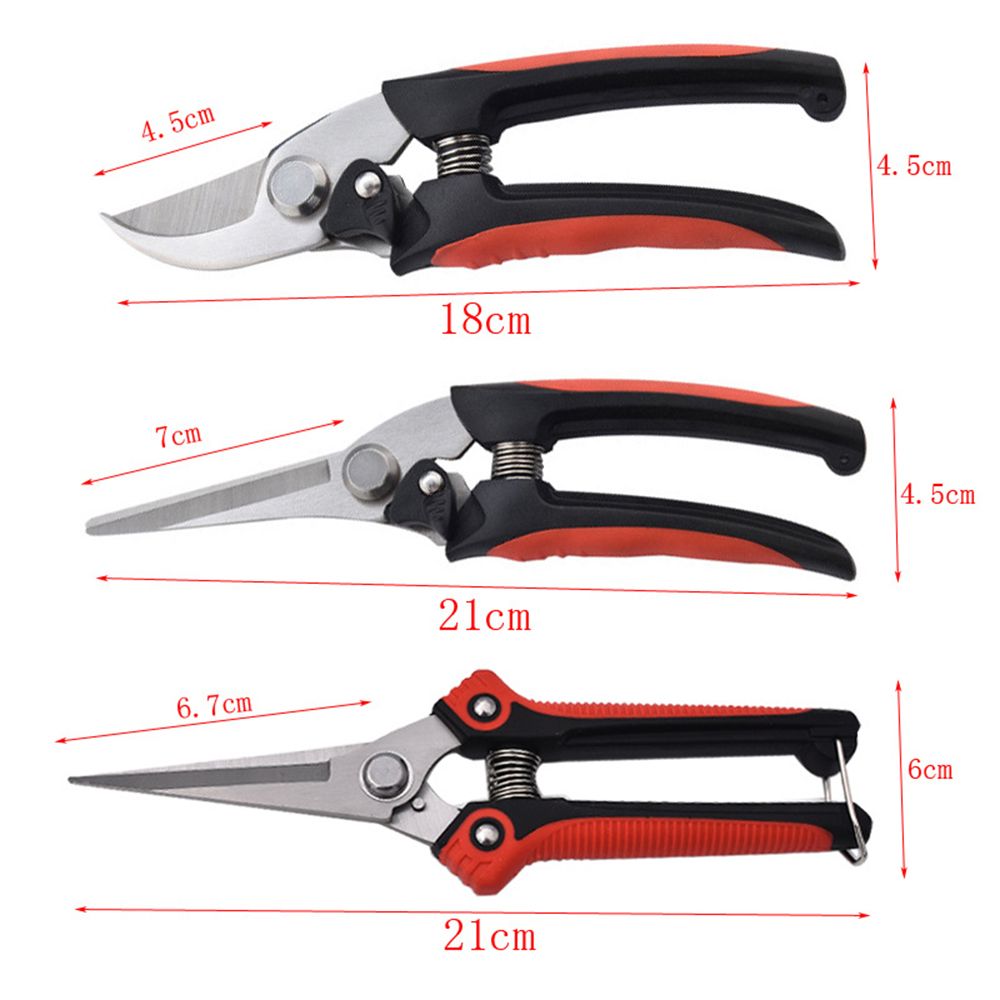 3 PCS Pruning Shears For Gardening Tree Trimming Hand Pruner