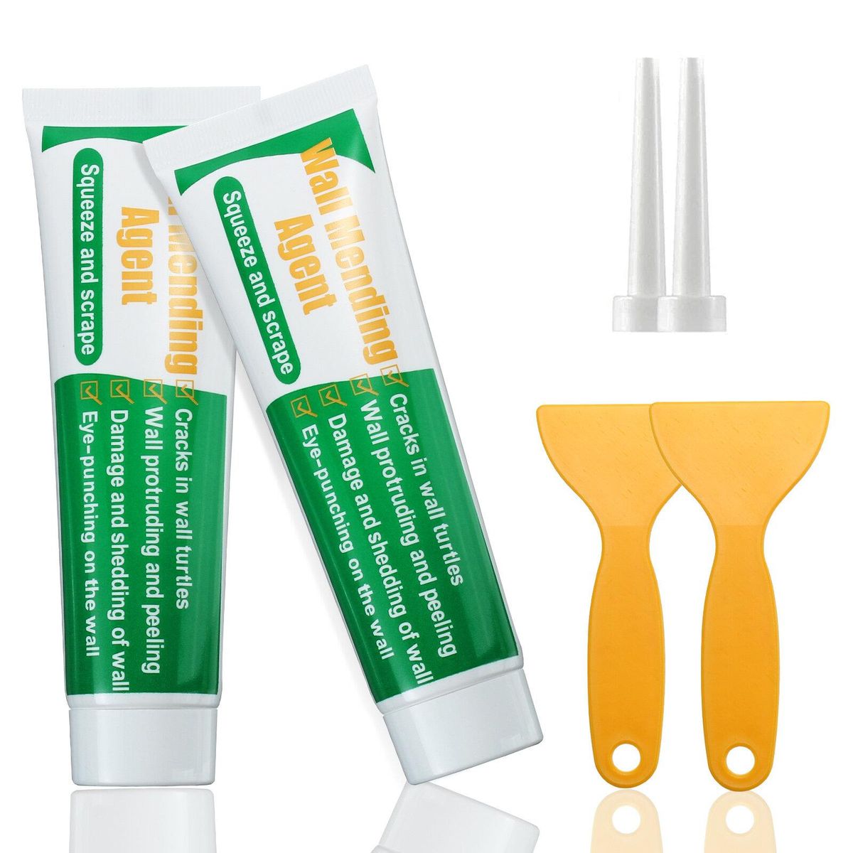 GOCHANGE Wall Repair Tools 2 Sets Wall Paint + Head + Scraper Convenient Bricklayer Home Improvement Tools