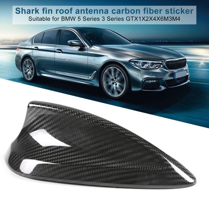 Aerials Cover Trim Detachable Anti-slip Carbon Fiber-Red
