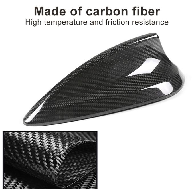 Aerials Cover Trim Detachable Anti-slip Carbon Fiber-Red
