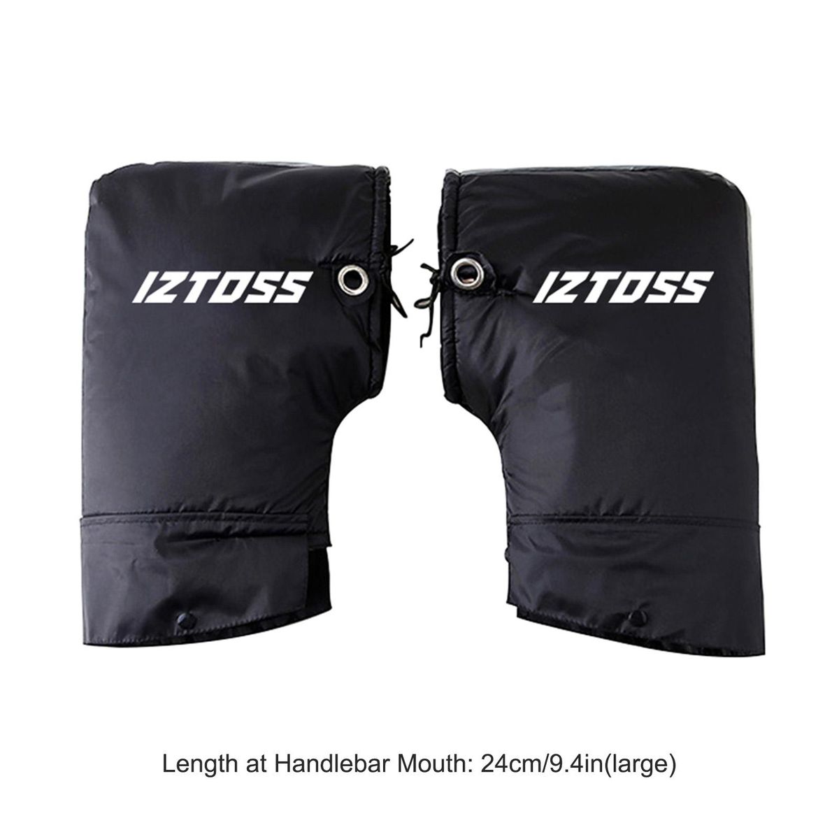 Motorcycle Handlebar Gloves Windproof Waterproof Motorcycle Mittens Grip Handlebar Muff Black
