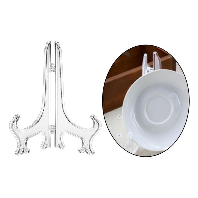 2Pieces Clear Plate Holder For Display Pictures Photo Certificates