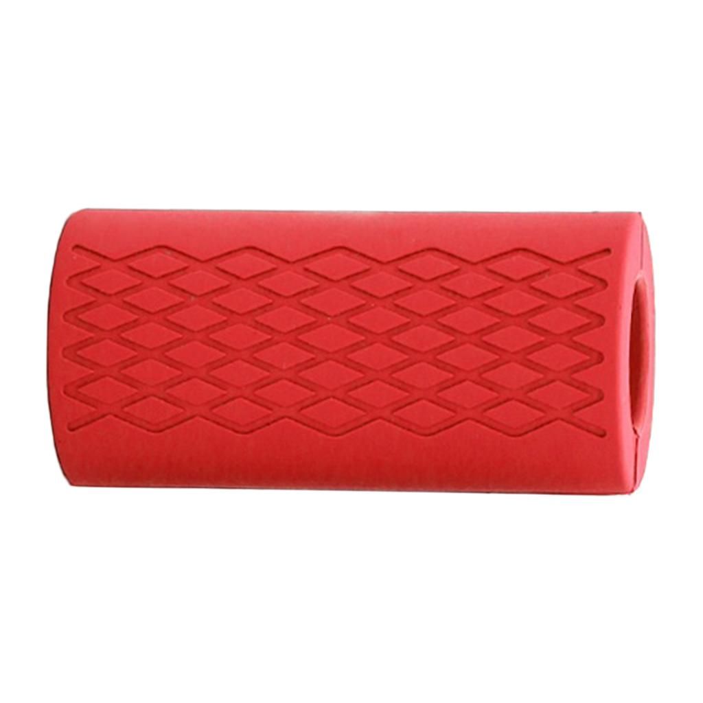 2 Thick  Barbell Grips Gym Arm Wrap Bar Dumbbell Grips Hand Bar