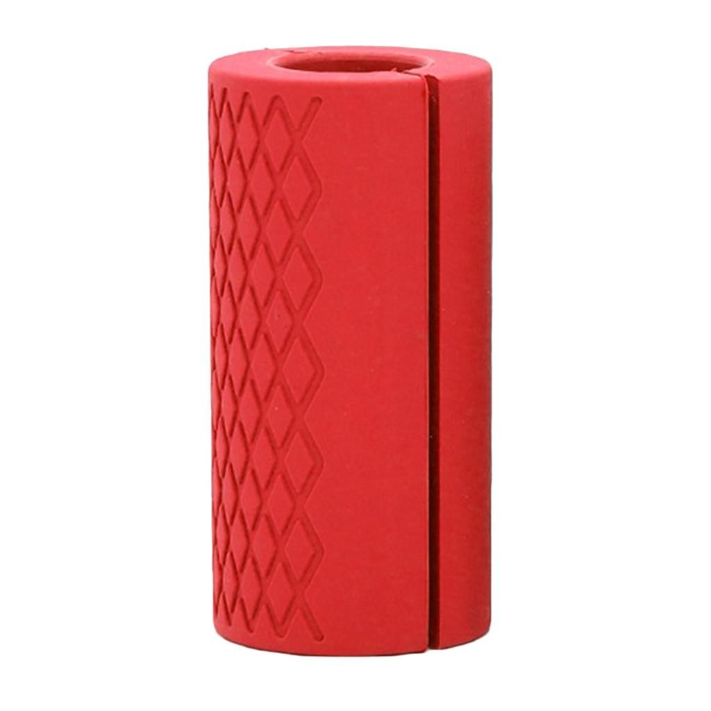 2 Thick  Barbell Grips Gym Arm Wrap Bar Dumbbell Grips Hand Bar