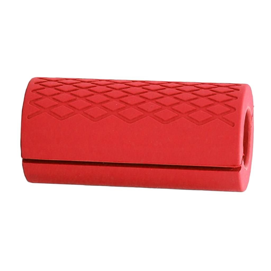2 Thick  Barbell Grips Gym Arm Wrap Bar Dumbbell Grips Hand Bar