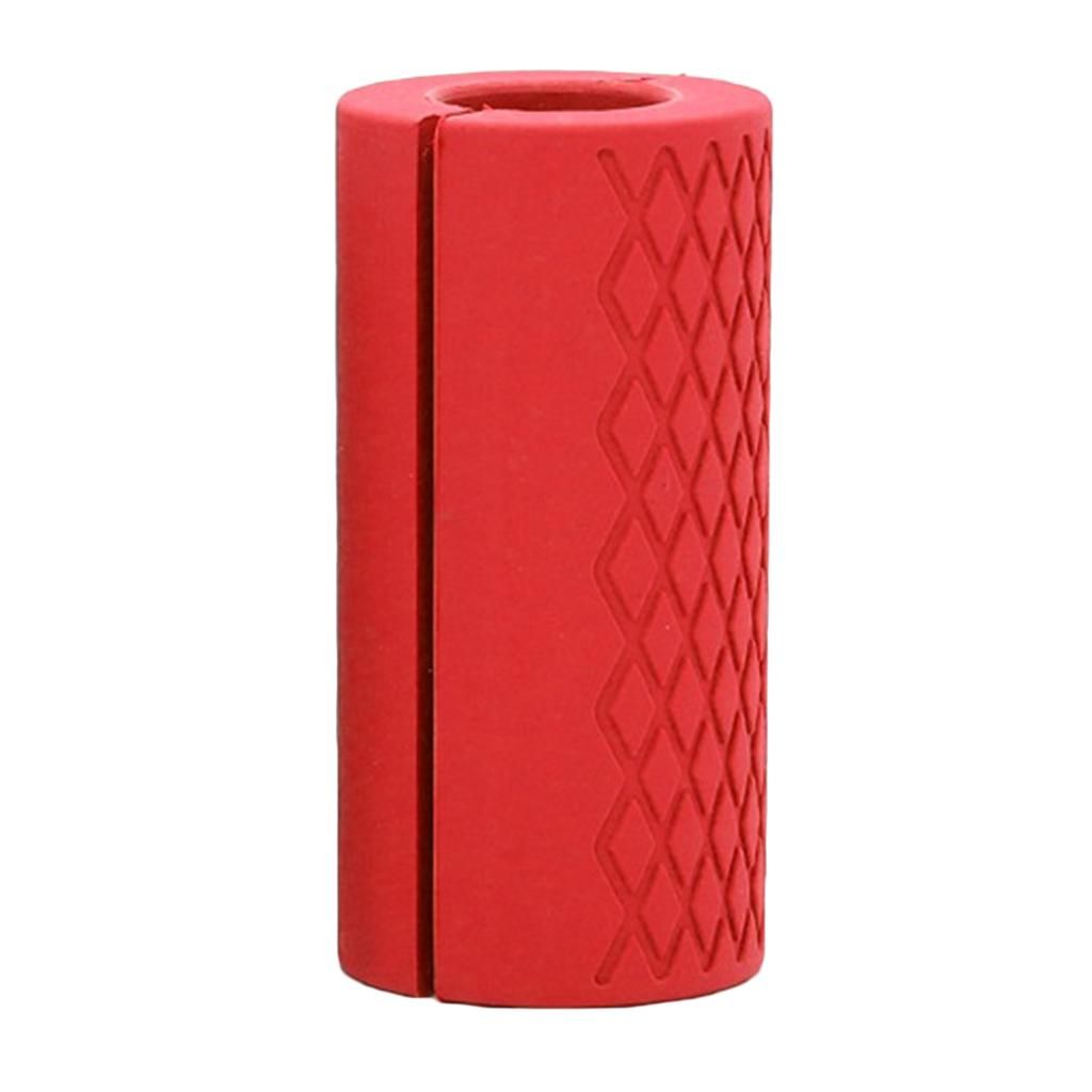 2 Thick  Barbell Grips Gym Arm Wrap Bar Dumbbell Grips Hand Bar
