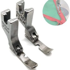 2 Pcs Industrial Machine Presser Feet For (invisible Zipper)