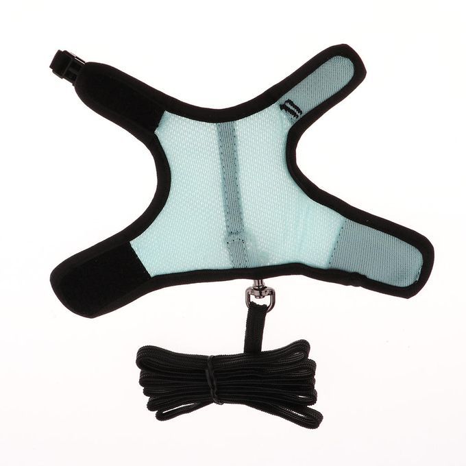 Hamster Rabbit Guinea Pig Rat Ferret Breathable Mesh Harness Blue L