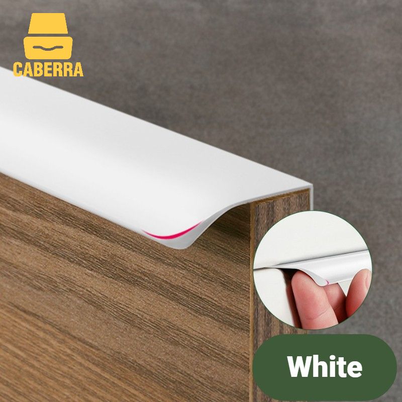 (Right Angle-200mm) Hidden Cabinet Pulls Drawer Knobs Long Pull Hidden Handles Aluminum Alloy Kitchen Cupboard Furniture Hardware Cabinet Knob