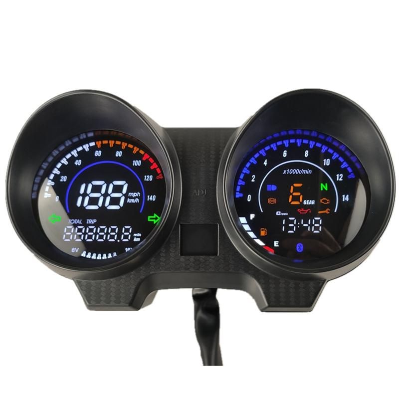 LED Digital Dashboard Motorcycle RPM Meter Speedometer for