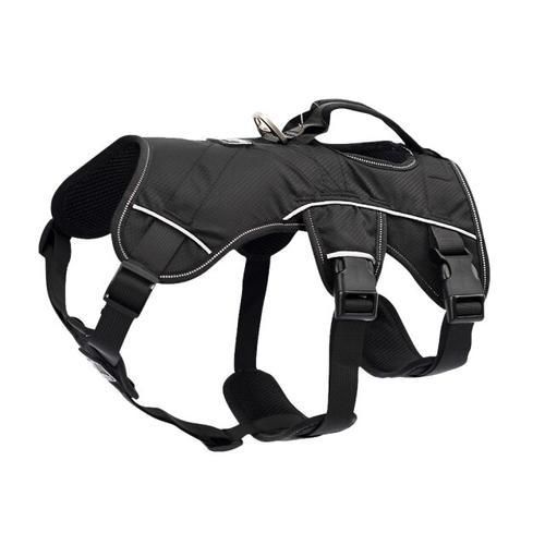 Large Dog Harness Nylon Reflective Pet Big Dog Harness Adjustable No Pull Dogs Vest For Medium Large Dogs Pitbull Bulldog