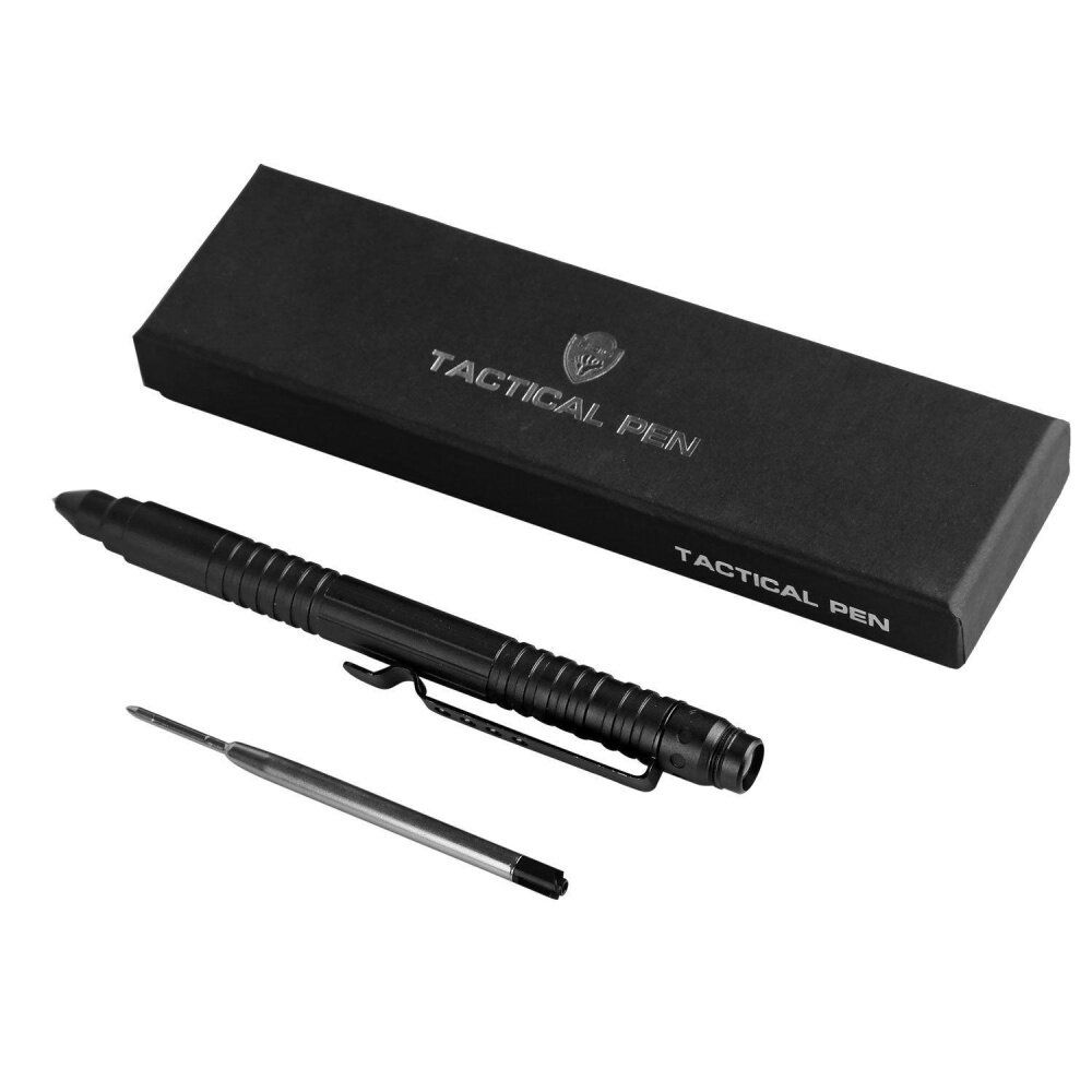 LED Flash Light Pen Glass Breaker Kubaton Hiking Combats