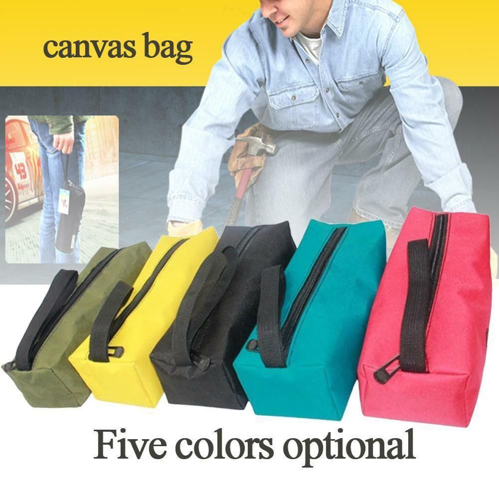 Parts Zipper Pouch Bag Storage Tools Electrician Plumber Small Organizer Hand