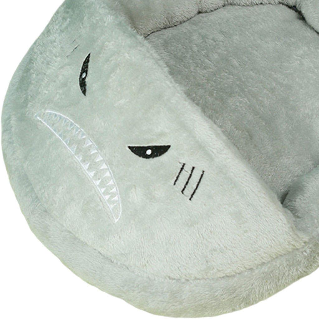 Indoor Cat Bed Pet House Sleeping Nest Dog Cave Cuddle Gray Shark