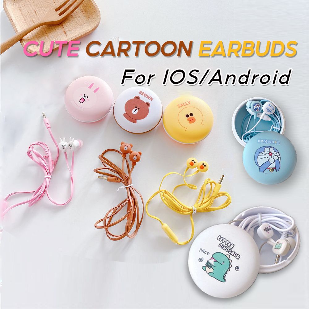 Wired Headset Android Universal Cute Cartoon Headset