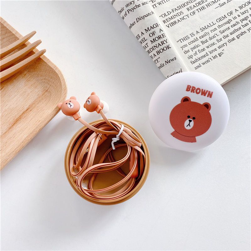 Wired Headset Android Universal Cute Cartoon Headset