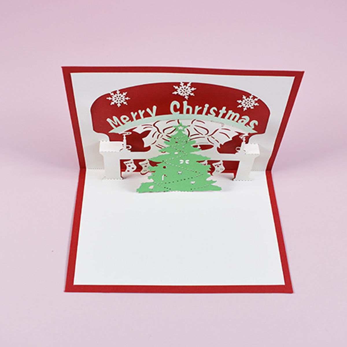3D Up Christmas Cards Greeting Holiday Cards With Envelope