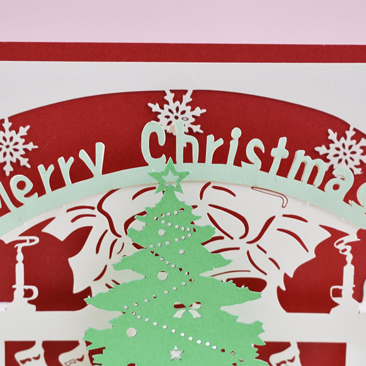 3D Up Christmas Cards Greeting Holiday Cards With Envelope