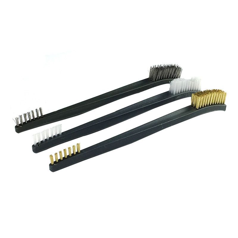 3pcs Wire Brush Set Steel Metal Brass Double-end P