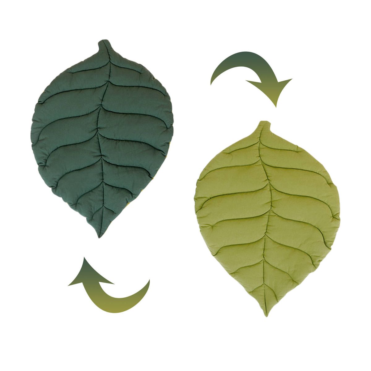 Dog Sleeping Mat Soft Cage Pad Warm For Puppy Kitten Sofa Gingko Leaf