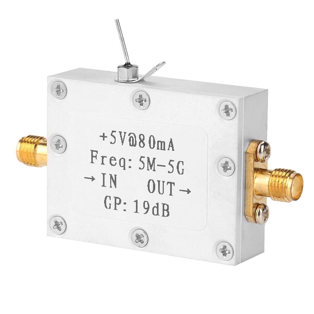 5M-5GHz Wideband  RF Signal Amplifier Gain 19dB@2G