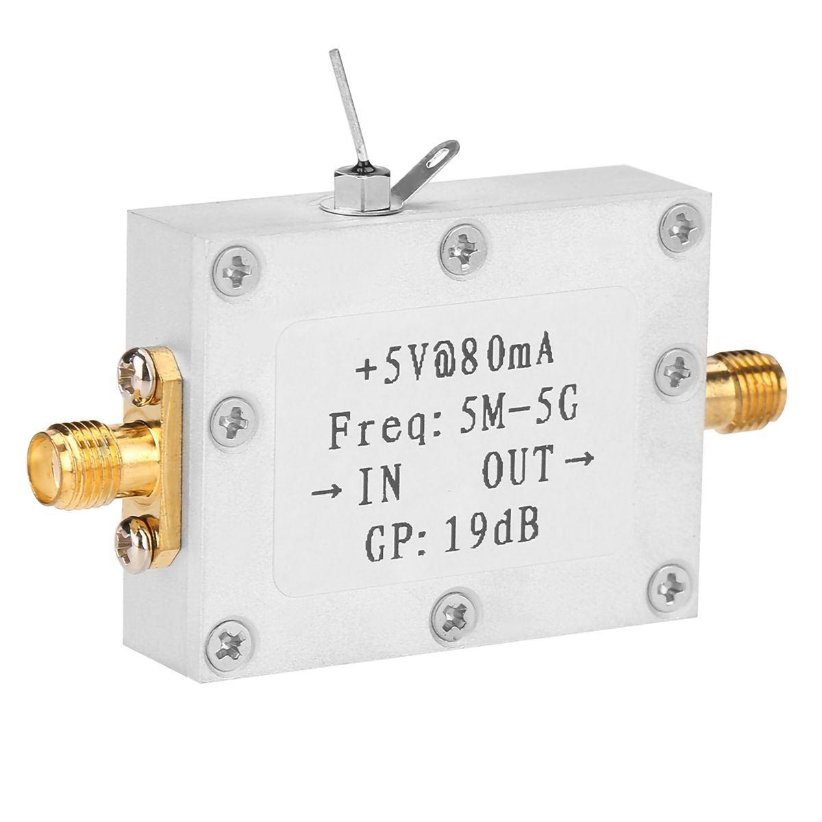 5M-5GHz Wideband  RF Signal Amplifier Gain 19dB@2G
