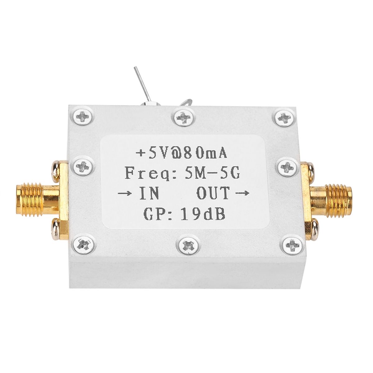 5M-5GHz Wideband  RF Signal Amplifier Gain 19dB@2G