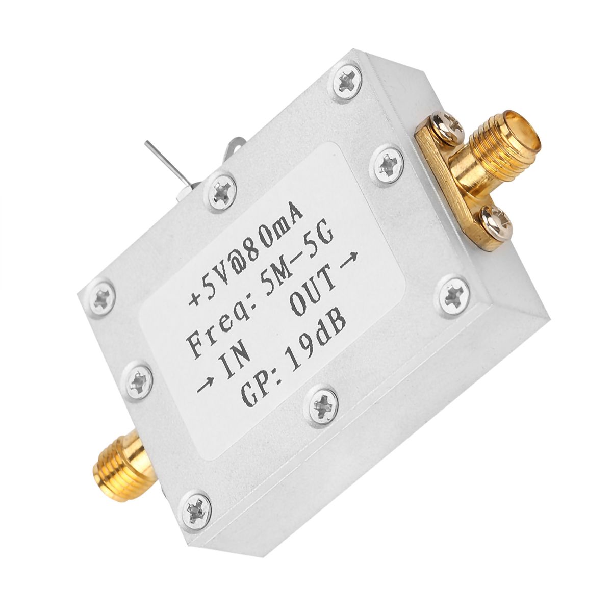 5M-5GHz Wideband  RF Signal Amplifier Gain 19dB@2G