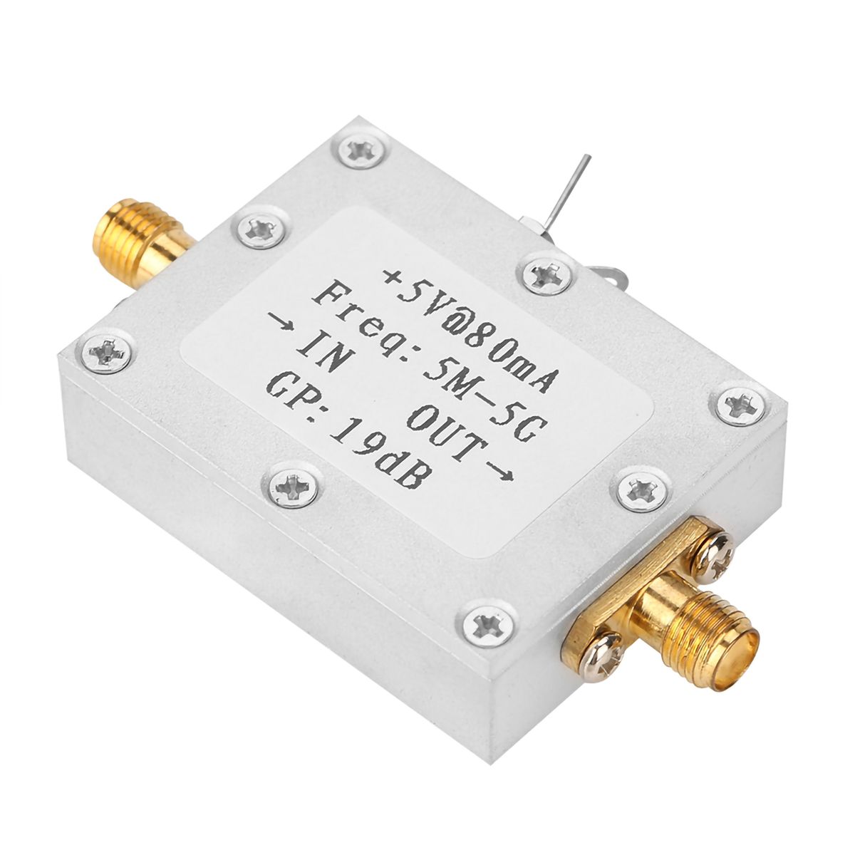 5M-5GHz Wideband  RF Signal Amplifier Gain 19dB@2G