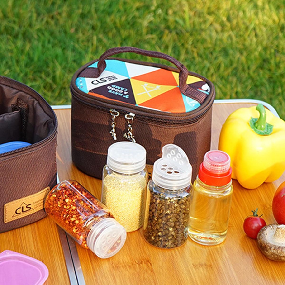 1 Set Spice Jar Storage Bag Picnic Seasoning Storage Bag Coffee